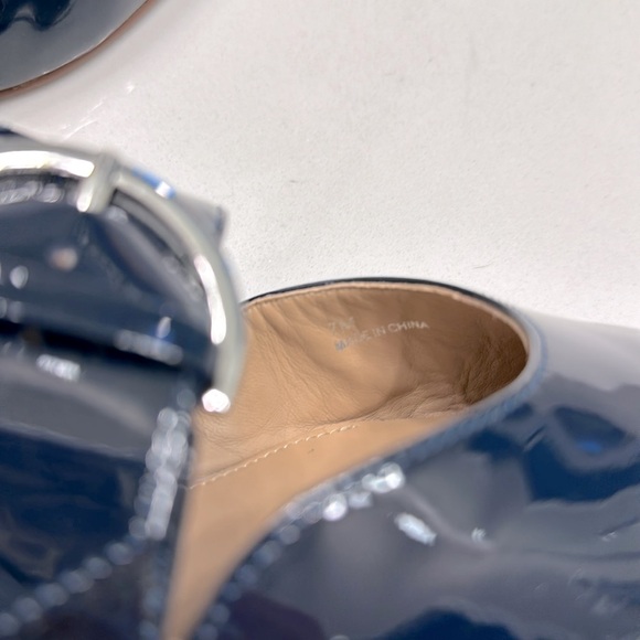 Navy blue patent flats by Paulo size 7 - Picture 8 of 9